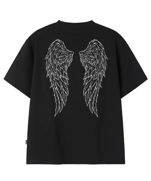 [OPENYARD(OY)] HOLY WINGS TEE - BLACK