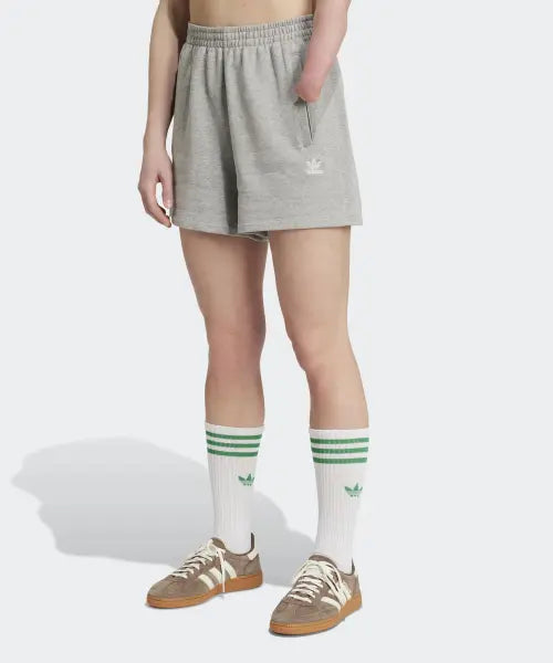 [ADIDAS] ESS SHORTS          MGREYH / 에센셜 프렌치 테리 쇼츠 - 미디엄그레이헤더 / IY7341