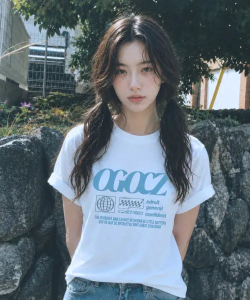 [QUTON] OGOC Oversized Heavy T-Shirt / OGOC 오버핏 헤비 반팔티셔츠