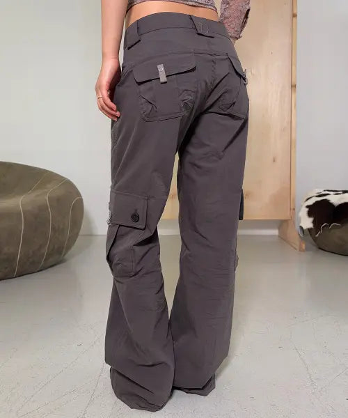 [PLEASENOFOLLOW] Ethan Pocket Cargo Pants (Charcoal)