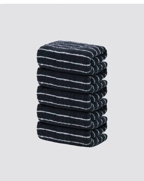 [MUSINSA STANDARD HOME \u0026 PRODUCTS] 40s 200g Hotel Towel 5-Pack [Dark Navy Stripe] / 40수 200g 호텔 수건 5팩 [다크네이비 스트라이프]