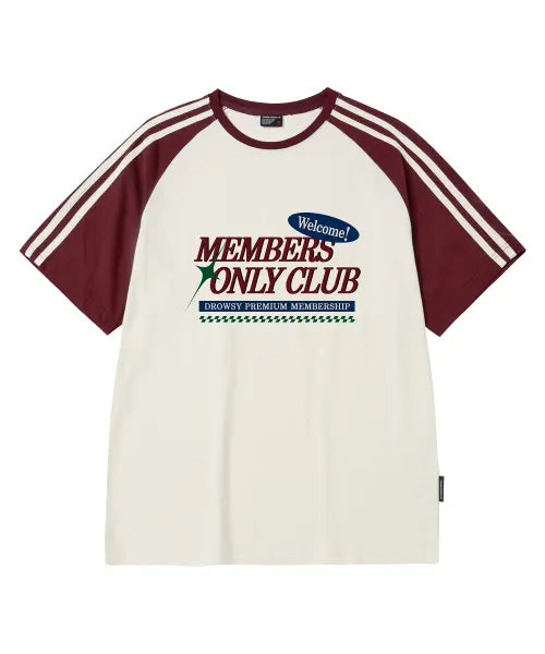 [DROWSY] DW Club Raglan Short Sleeve T-Shirt / DW 클럽 래글런 반팔티셔츠 5Color
