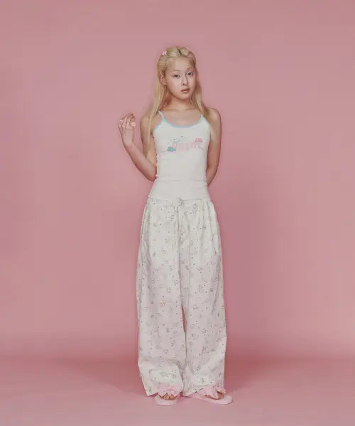 [OGGITT] Uni Cinnamoroll Dormitory Pants Cream White / (uni)시나모롤 도미토리 팬츠 크림화이트