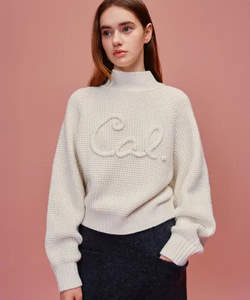 [CALLAITE] Callaite Stella Waffle Pullover / 칼레이트 스텔라 와플 스웨터