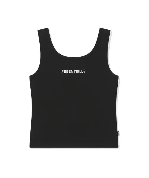[BEENTRILL] Women's Essential Slim Fit Tank Top (Black) / 우먼스 에센셜 슬림핏 탱크탑(블랙)