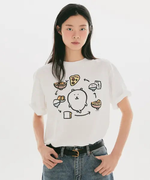 [SPAO] Bamgomi Short Sleeve T-Shirt (MIX) / [담곰이] 반팔 티셔츠(MIX)_SPRLG25U01