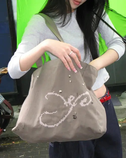 [YEOMIM] Pixel Bag (Khaki) / [×윤비누] pixel bag (khaki)