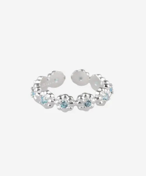 [SILVERTAG] Aquamarine Ether Silver Ring / BRF-26SS2 아쿠아마린 에테르 실버 반지