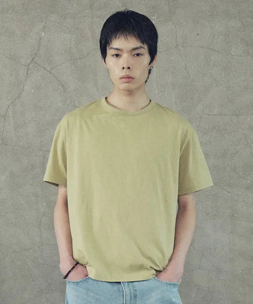 [SUPERSUB] Essetial Standard Color T-Shirt - Olive / 에센셜 스탠다드 컬러 반팔티 - 올리브