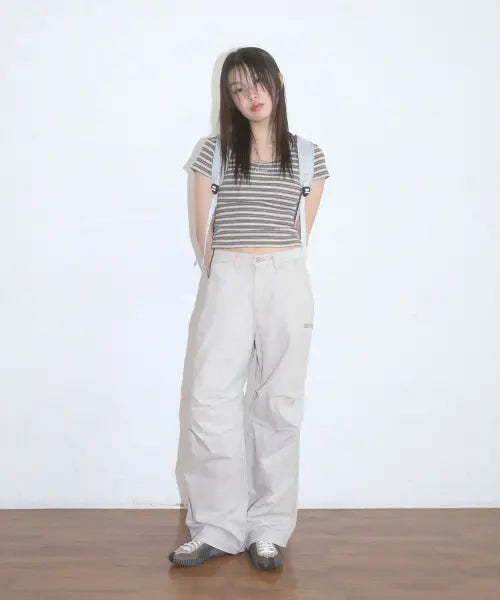 [ASON] Nell Parachute Pants / Light Beige