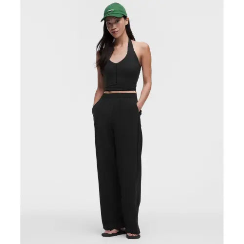 [LULULEMON] Stretch Woven High-Rise Wide Leg Pants / 스트레치 우븐 하이라이즈 와이드 레그 팬츠 *아시아 핏  BLK