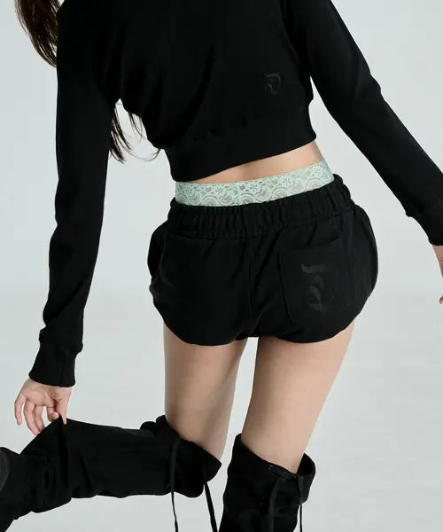 [ODOR] Molly bubble shorts - Black