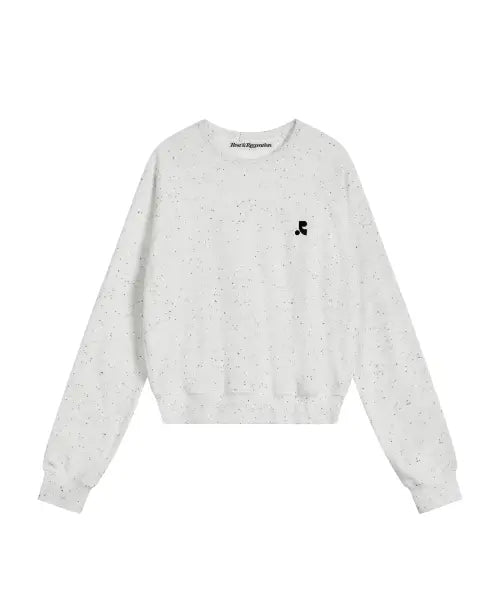 [REST\u0026RECREATION] TERRY CROPPED SWEATSHIRT - WHITE