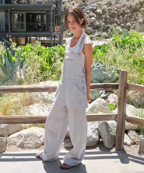 [SOMEWHEREBUTTER] Nylon Combi Overall - Ash Mint