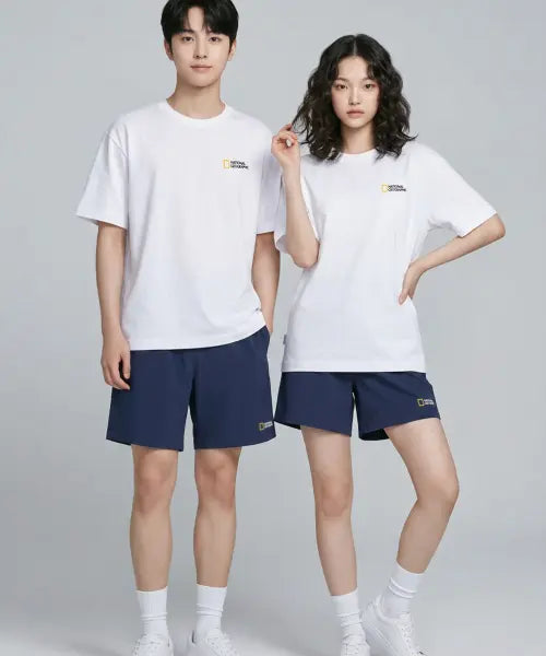 [NATIONALGEOGRAPHIC] [3PACK] Short Sleeve, Shorts & Mini Bag Set - Navy / [3PACK]반팔 반바지 미니백 세트 NAVY