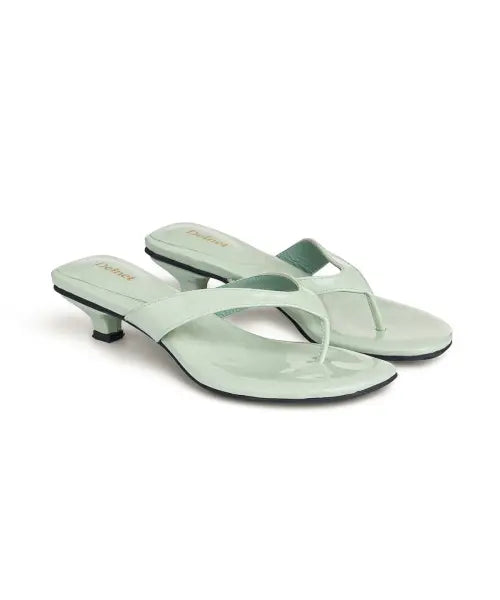[DEINET] ENAMEL FLIP FLOP IN MINT