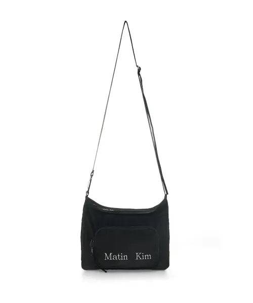 [MATIN KIM] PACKABLE CROSS POCKET BAG IN BLACK