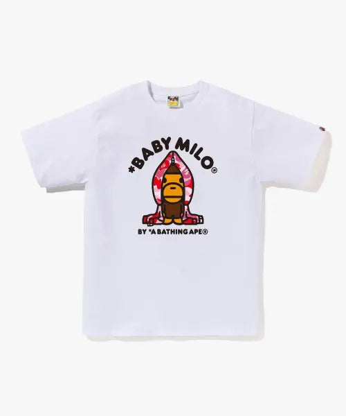 [BAPE] ABC CAMO MILO HOODIE TEE M_WHXPK / ABC 카모 마일로 후드 티셔츠(M) WHITE/PINK