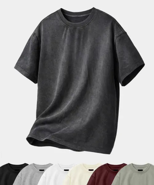 [DIMITRI BLACK] © EVERYONE’S SINGLE STITCH SHORT SLEEVE T-SHIRT (COOLMAX® FABRIC)_4 COLOR / [10주년기획] © 모두의 수소봉제 반팔 티셔츠 (COOLMAX® 원단)_7 COLOR