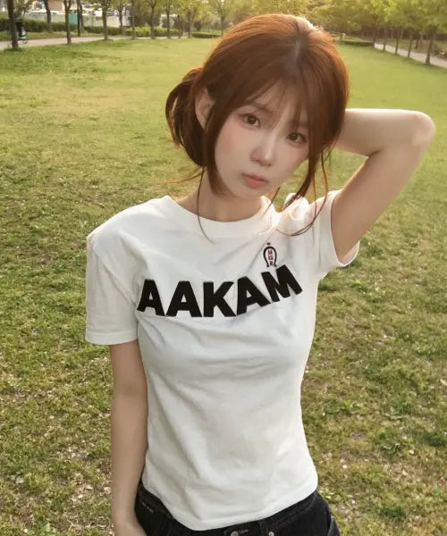 [AAKAM] AKM Horse Half Top (White)