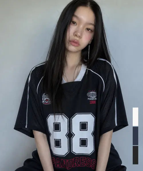 [AVANDRESS] 88 Mesh Football Jersey T-shirt_3Colors / 88 메쉬 풋볼 져지 티셔츠_3Colors