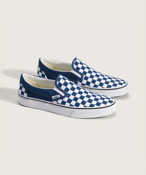 [VANS] Classic Slip-On - COLOR THEORY CHECKERBOARD Deep Indigo / 클래식 슬립온 - (컬러 띠어리) 체커보드 딥 인디고 / VN000DAHFOB1