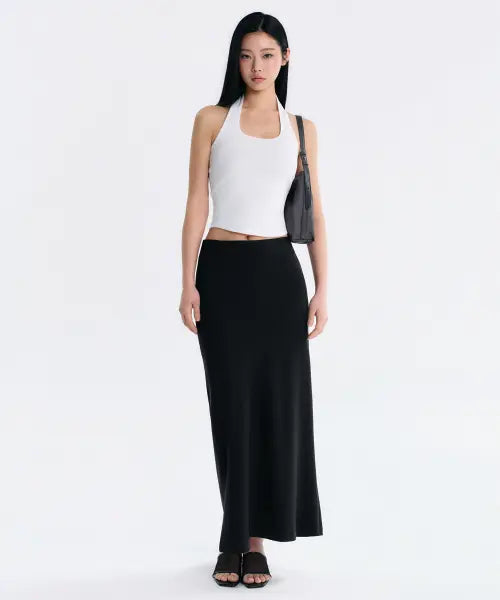 [MUSINSA STANDARD WOMAN] Women's Fluid Maxi Skirt [Black] / 우먼즈 플루이드 맥시 스커트 [블랙]