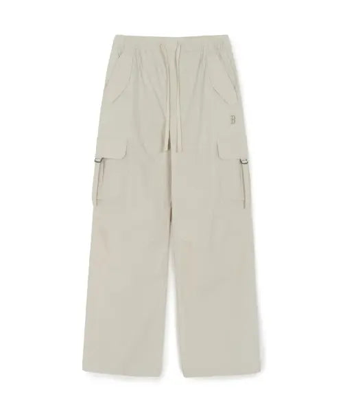[MLB] Women's Cotton Touch Strap Cargo Semi-Wide Pants (L.Sand) / 여성 코튼터치 스트랩 카고 세미 와이드 팬츠 BOS (L.Sand)