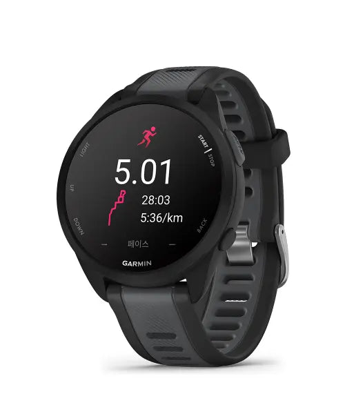 [GARMIN] Forerunner165  GPS  Black/Slate  SEA/KOR non-rabbit A04714 / 포러너 165 블랙/슬레이트 그레이
