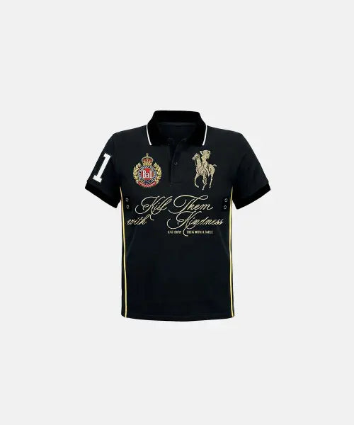 [BADBLOOD] Dark Classic 2 Heritage Polo - Black / 다크클래식2 헤리티지 폴로 - 블랙