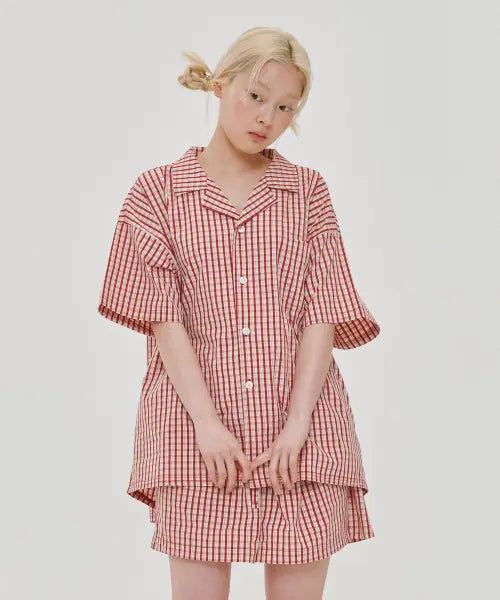 [OGGITT] Sanrio Pochacco Residence Pajama 90s Red / (uni)포차코 레지던스 파자마 90s 레드
