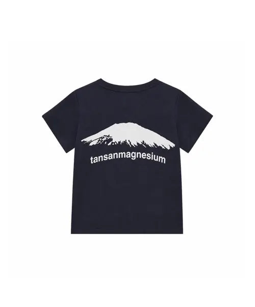 [TANSANMAGNESIUM] Mountain W Tee in Navy / 마운틴 티셔츠 (네이비/화이트)
