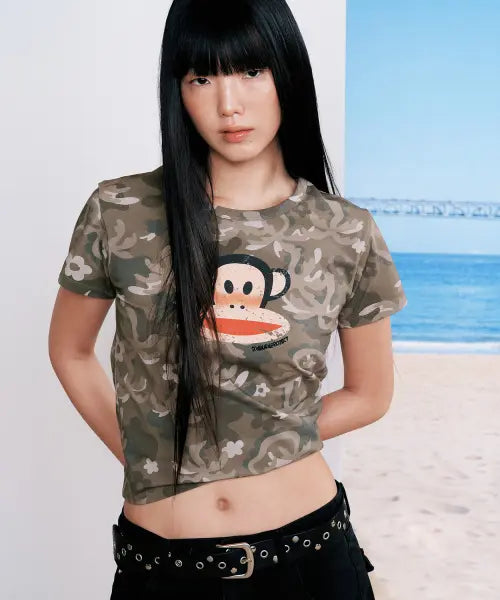 [SUNBURNPROJECT] SUNBURN X PAUL FRANK T-SHIRT, CAMO