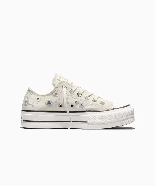 [CONVERSE] Chuck Taylor All Star Lift Platform Sequin Flowers Vintage White A18391C / 척테일러 올스타 리프트 시퀸 플라워 빈티지 화이트 A18391C