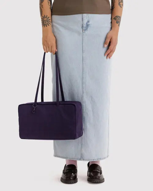 [BAGGU] Medium Nylon Bowler Bag - Fig / 미디움 나일론 보울러 백 무화과 숄더백