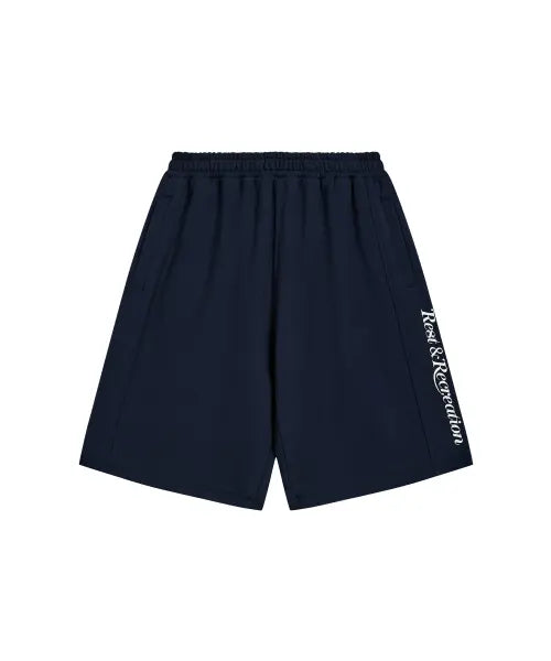 [REST\u0026RECREATION] SWEAT MIDI SHORTS - NAVY