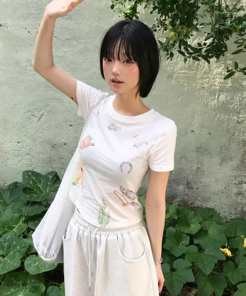 [SECONDSALT] PONY ARCHIVE T-SHIRT (WHITE) / 포니 아카이브 티셔츠 (화이트)