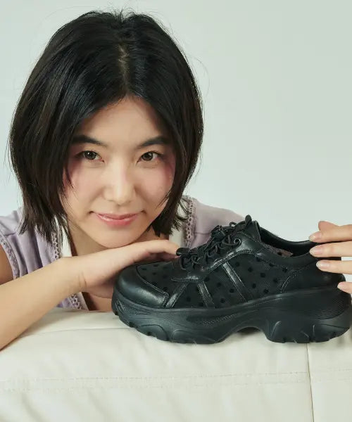 [ELIZABETH STUART] Platform Sneakers with Dot Mesh / [도트메쉬추가] 플랫폼 키높이 스니커즈 EBAL167108+65330