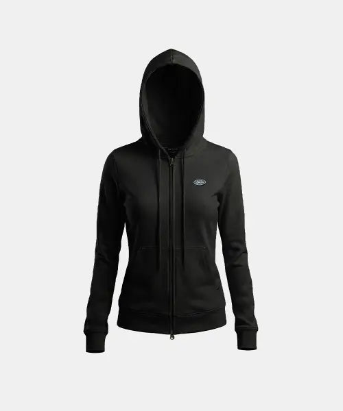 [BADBLOOD] BS Soft Terry Zip-Up Hoodie - Black