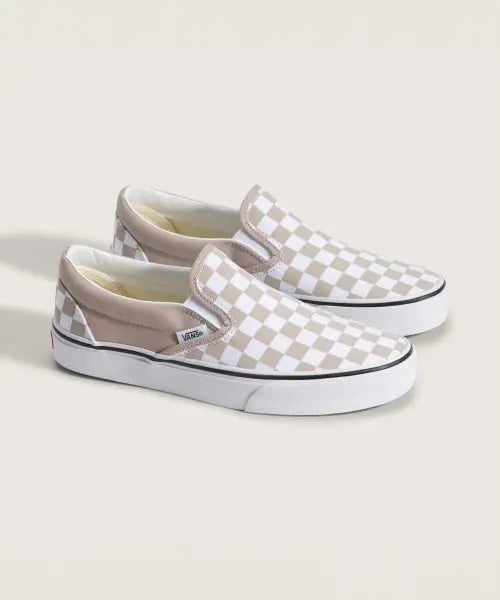 [VANS] Classic Slip-On - COLOR THEORY CHECKERBOARD MUSHROOM / 클래식 슬립온 - (컬러 띠어리) 머쉬룸 / VN000D6YH2B1