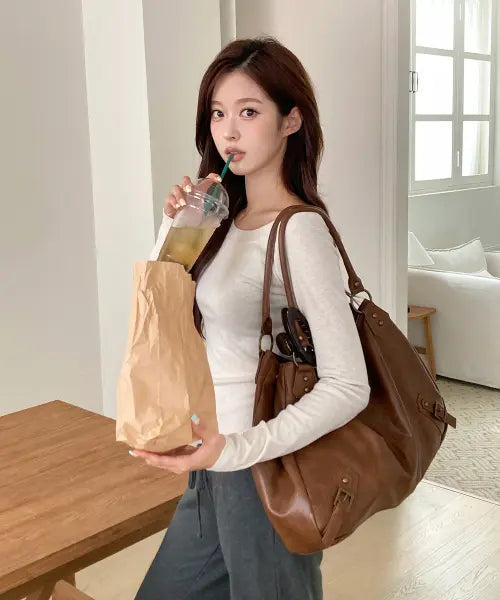 [SSRL] Western Shoulder Bag / Brown