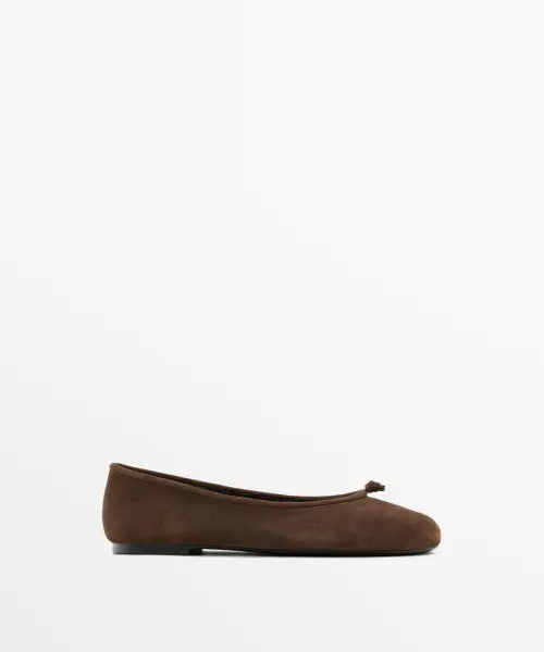 [MASSIMO DUTTI] Knot Leather Ballerinas / 매듭 레더 발레리나