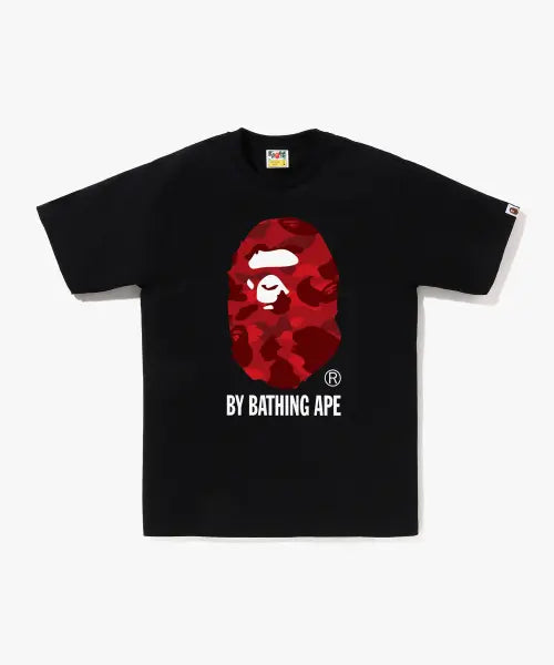 [BAPE] Color Camo BY BATHING APE T-shirt (M) BLACK/RED / 컬러 카모 BY BATHING APE 티셔츠(M) BLACK/RED