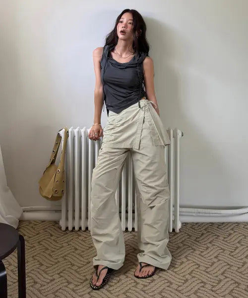 [MIXXO] Layered Skirt Pants / 스커트 레이어드 팬츠_MIWTCG504C