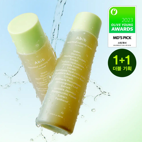 [abib] Abib Eoseongcho Calming Toner Skin Booster Double Set (200ml+200ml) / [수분진정] 아비브 어성초 카밍 토너 스킨부스터 더블 기획 (200ml+200ml)