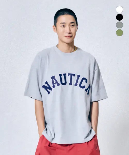 [NAUTICA] Arch Logo T-Shirt (4 Colors) / 아치 로고 티셔츠(4colors) NTS4826