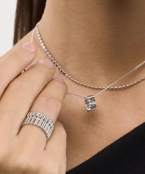 [LISSE] [925 SILVER] SEGMENT PAVE N / [925 SILVER] SEGMENT PAVÉ N