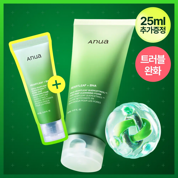 [Anua] Anua Eoseongcho Sebum Control Pore Foam Cleanser 150ml (Special Set + 25ml Gift) / [박희선Pick] 아누아 어성초 피지쏙 모공 폼 150ml 기획 (+25ml 증정)