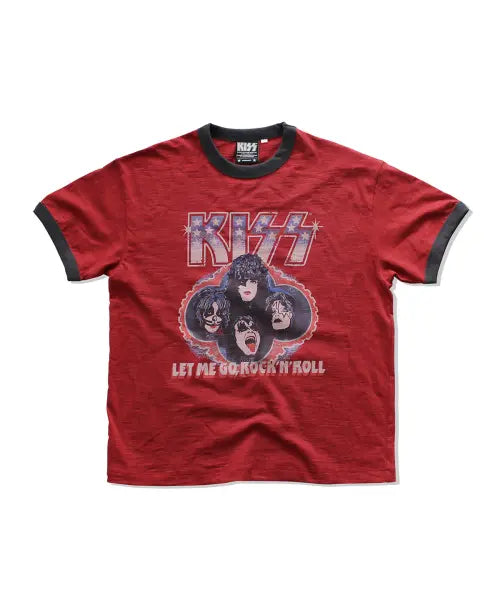 [MAINBOOTH] [KISS] USA Logo T-shirt(RED) / [KISS] USA 로고 티셔츠(레드)
