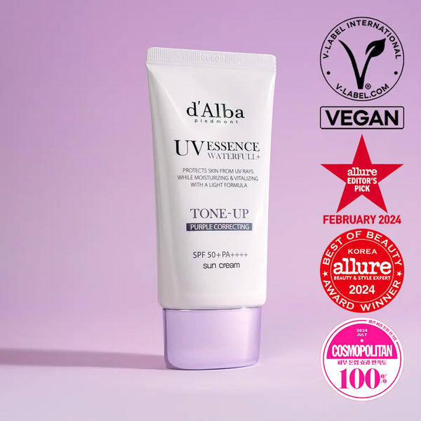 [dalba] D'Alba Waterful Tone-Up Sun Cream Purple 50ml / [산뜻보송] 달바 퍼플 톤업 선크림 50ml